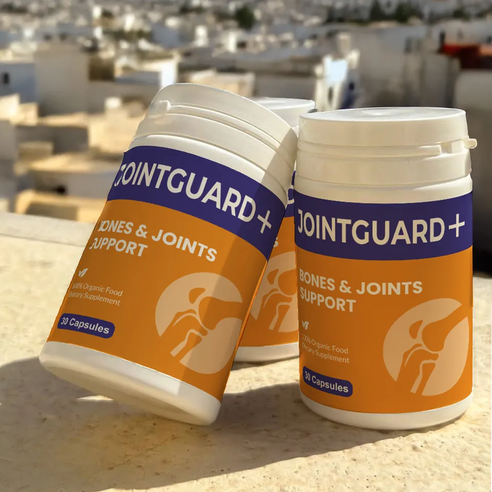 علب JointGuard+ فوق السطح وراهم دْيار بيضا